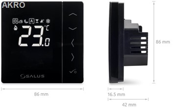 SALUS VS35W dobowy cyfrowy regulator temp.